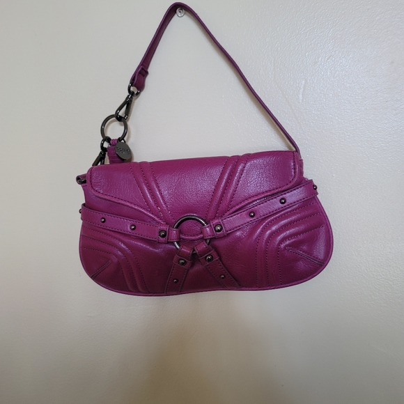 BOTKIER PINK/PURPLE PURSE WITH TASSLE AND TAG EMBELLISHMENTS 💖. NEW without tag - Picture 6 of 12